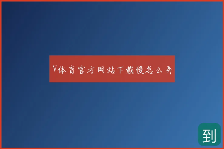 V体育官方网站下载慢怎么弄